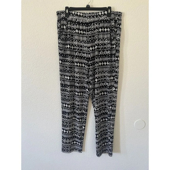 concepts new york womens pants white black size Large Pockets - Picture 5 of 12